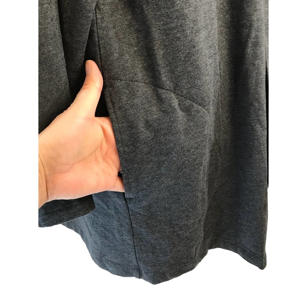 J Jill Pure Jill Womens Open Front Cardigan Pima Cotton Long Sleeve Gray Sz XL - Picture 6 of 10